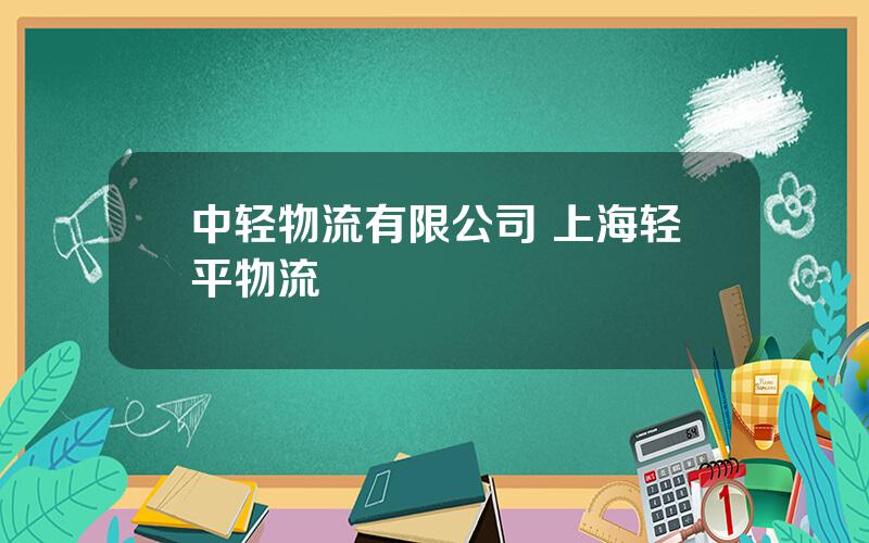 中轻物流有限公司 上海轻平物流